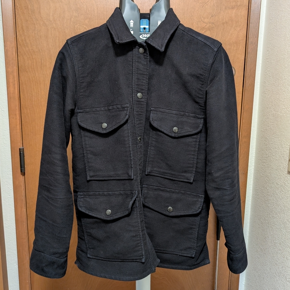 Filson Women's Point Hope Shirt Jacket Black Suze Medium